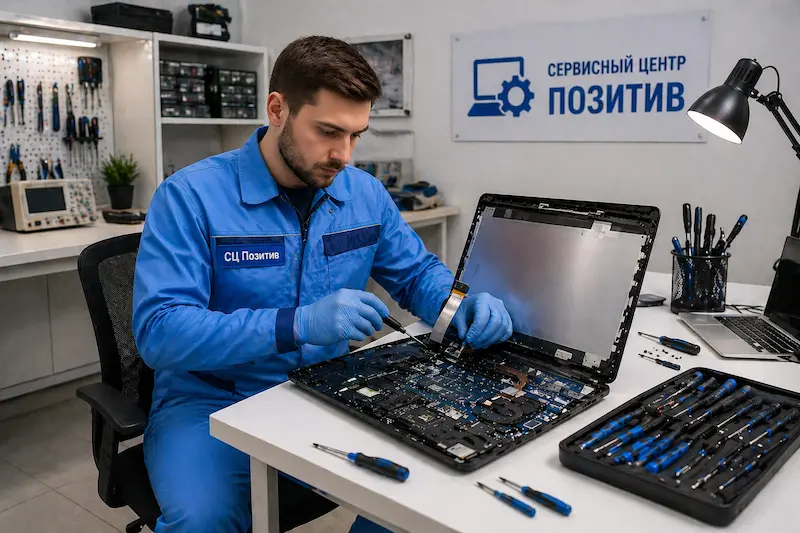 Замена шлейфа матрицы ноутбука в Ишимбае