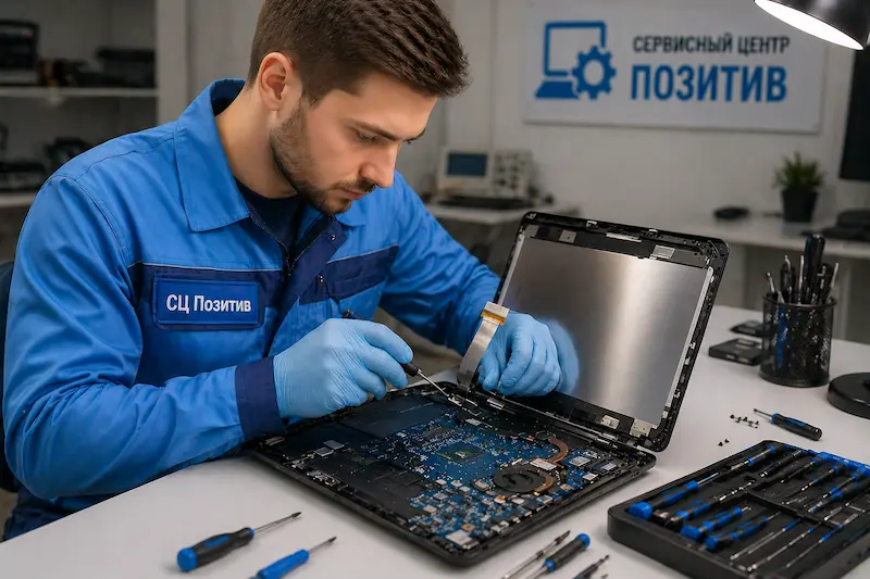 Ремонт шлейфа матрицы ноутбука в Ишимбае