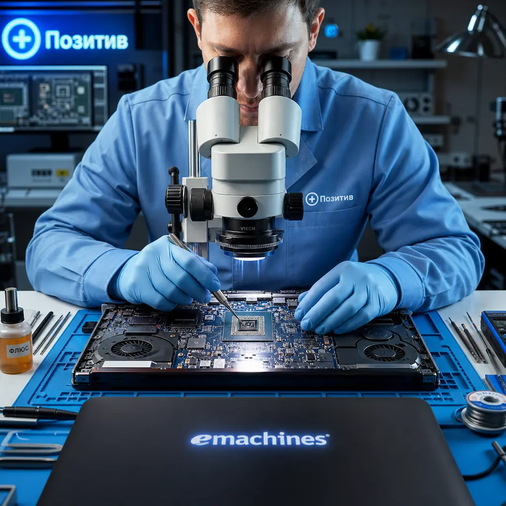 Замена видеокарты ноутбука Emachines в Ишимбае