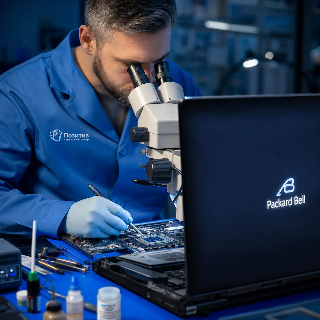 Замена видеокарты ноутбука Packard Bell в Ишимбае