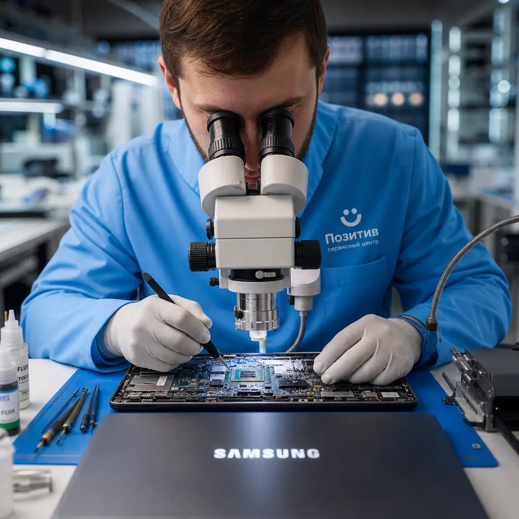 Замена видеокарты ноутбука Samsung в Ишимбае