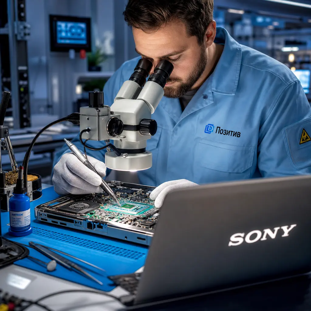 Замена видеокарты ноутбука Sony в Ишимбае