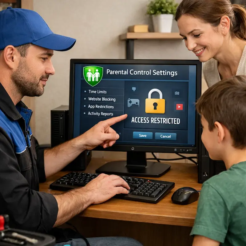 Родительский контроль на компьютере и ноутбуке в Ишимбае