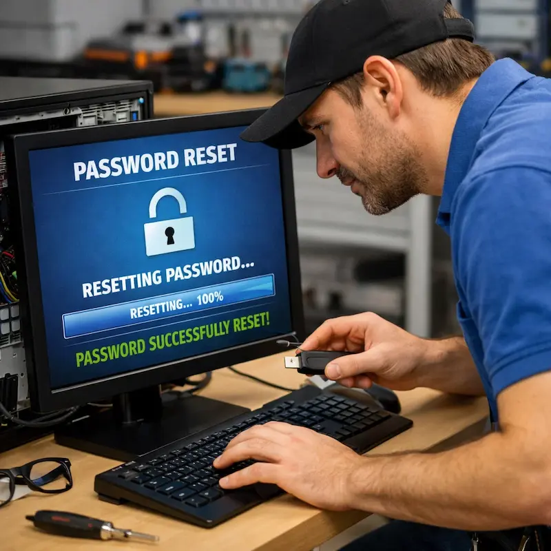 Сброс пароля от компьютера в Ишимбае