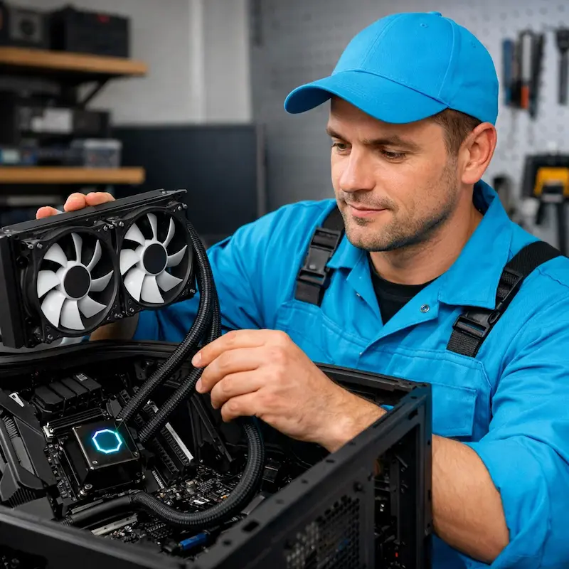 Установка водяного охлаждения на компьютер в Ишимбае