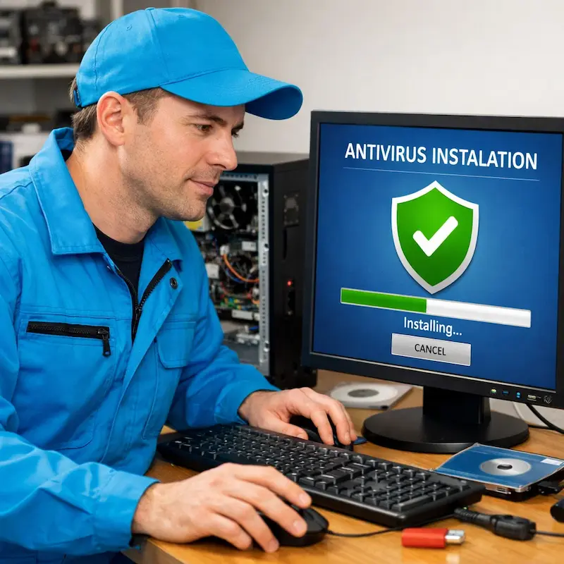Установка антивируса на ноутбук в Ишимбае