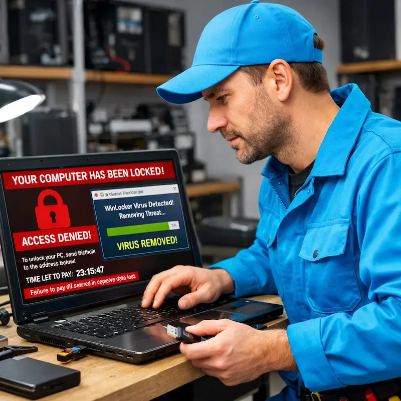 Поможем разблокировать компьютер и ноутбук в Ишимбае